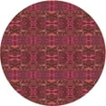 thumbnail image 1 of Ahgly Company Machine Washable Indoor Round Transitional Cherry Red Area Rugs, 7' Round, 1 of 7