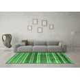 thumbnail image 3 of Ahgly Company Indoor Rectangle Solid Emerald Green Modern Area Rugs, 2' x 5', 3 of 4