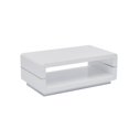 thumbnail image 2 of Contemporary 3pc Wood Coffee Table Set in Glossy White Lacquer, 2 of 3