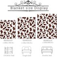 thumbnail image 2 of Brown Cow Print Blanket Twin Size Plush Fleece Fuzzy Lightweight Warm Cow Blanket Soft Microfiber Flannel Cozy Cow Print Throw Blanket Couch Bed Sofa All Seasons 60 x 80 in Cow Gift, 2 of 6