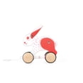 thumbnail image 1 of Hape Carrito para Arrastrar Conejo para Bebés 12M+, 1 of 4