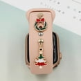 thumbnail image 5 of ALMNVO 1/4Pack Christmas Decoration Compatible with Apple watch band iWatch/Galaxy watch 5/4/3 Bracelet Silicone Strap Accessories Jewelry Decorative Ornament metal gloves Charms, 5 of 7
