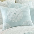 thumbnail image 2 of Levtex Home - Lara Spa Quilt Set - King Quilt + Two King Pillow Shams - Sophisticated Medallion - Blue and White - Quilt Size (106x92in.) and Pillow Sham Size (36x20in. ) - Reversible - Cotton, 2 of 5