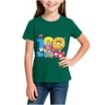 thumbnail image 4 of RXMEKW T-Shirt Imprimé pour Filles Manches Courtes Col Rond Haut Décontracté pour Enfants en Polyester avec Design Graphique Beigne pour la Saison Scolaire Printemps et Été, 4 of 5