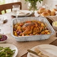 thumbnail image 4 of VeZee 9x13 Inch Half Size Disposable Aluminum Pans with Handle Rack – BPA-Free, Non-Stick, Ideal for Baking & Catering:100CT, 4 of 5