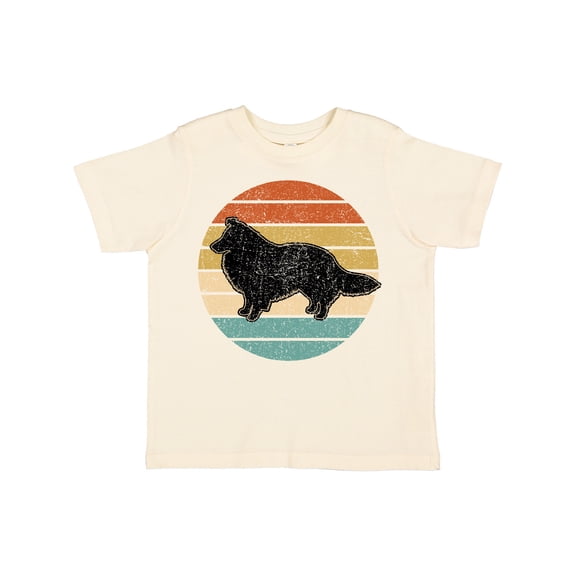 Inktastic Sheltie Dog Gift Retro Boys or Girls Toddler T-Shirt