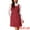 Dark Red, variant on DARING DIVA Women's Tweed Square Neck A Line Pinafore Dresses S Black