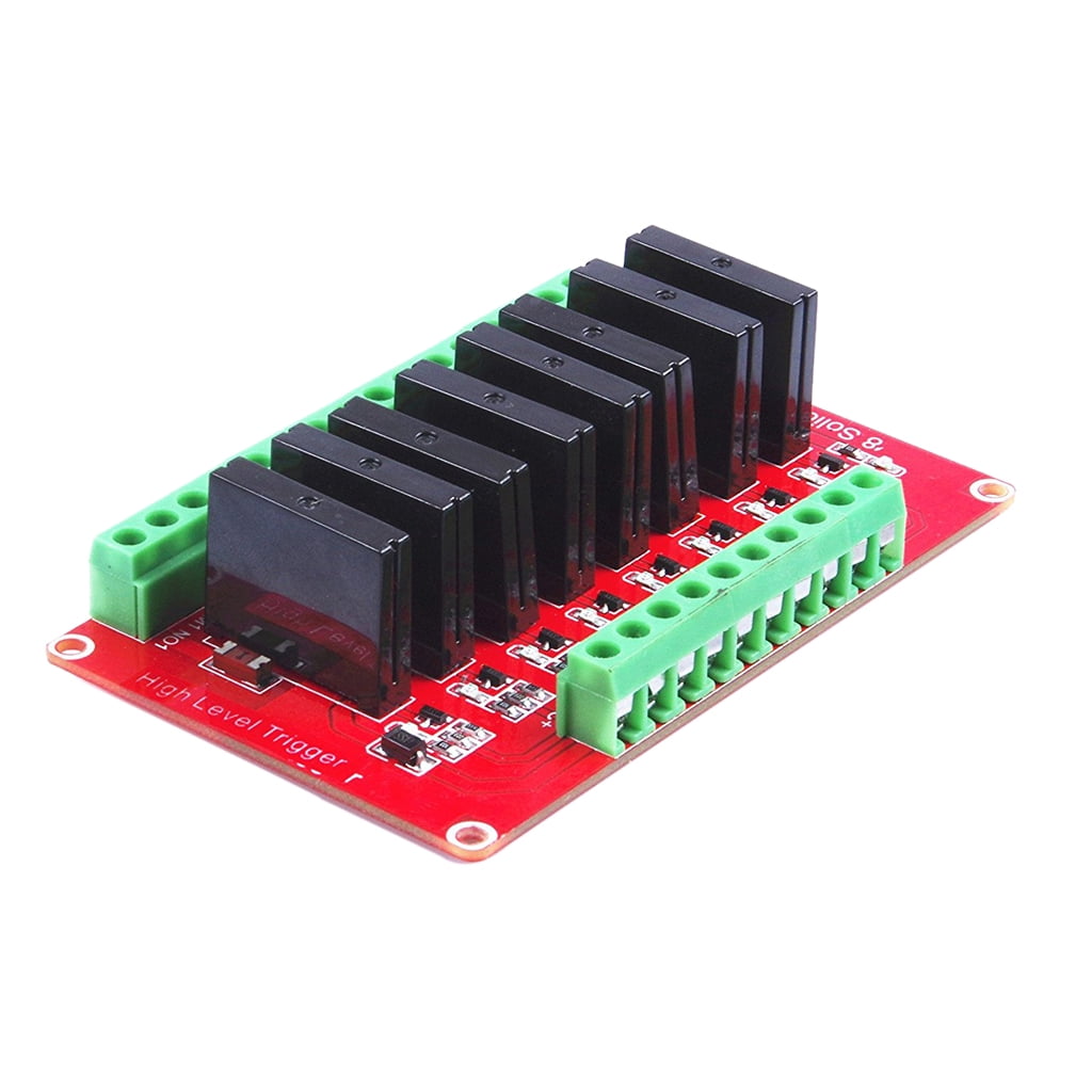 Solid State Relay Module High Level Trigger AC 240V 2A 8 Channel 24V 