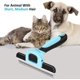 thumbnail image 3 of Cepillo para perros, cepillo para gatos para derramar, herramienta de deshedding, peine de aseo para mascotas para quitar enredos, capa y pelo suelto para caballos de perro y gato con pelo largo y cor Feliz Sencillez, 3 of 4