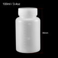 thumbnail image 2 of Uxcell 100ml/3.4oz Plastic Wide Mouth Lab Reagent Bottle 5 Count, 2 of 5