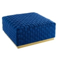 thumbnail image 2 of Modway Florence 36.5" Square Performance Velvet Tufted Ottoman in Navy, 2 of 2
