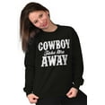 thumbnail image 4 of Cowboy Take Me Away Country Music Women Crewneck Sweatshirt Brisco Brands L, 4 of 6