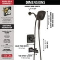 thumbnail image 2 of Delta Faucet Ashlyn 17 Series Dual-Function Tub And Shower Trim Kit With 2-Spray Touch-Clean In2Ition 2-In-1 Hand Held Shower Head With Hose, Venetian Bronze T17464-Rb-I (Valve Not Included), 2 of 5