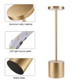 thumbnail image 3 of Lámpara de mesa inalámbrica, LED de metal, recargable por USB, luz nocturna de 3 niveles de brillo, lámpara de escritorio, lámpara de lectura para restaurante, dormitorio o habitación compartida, 3 of 5