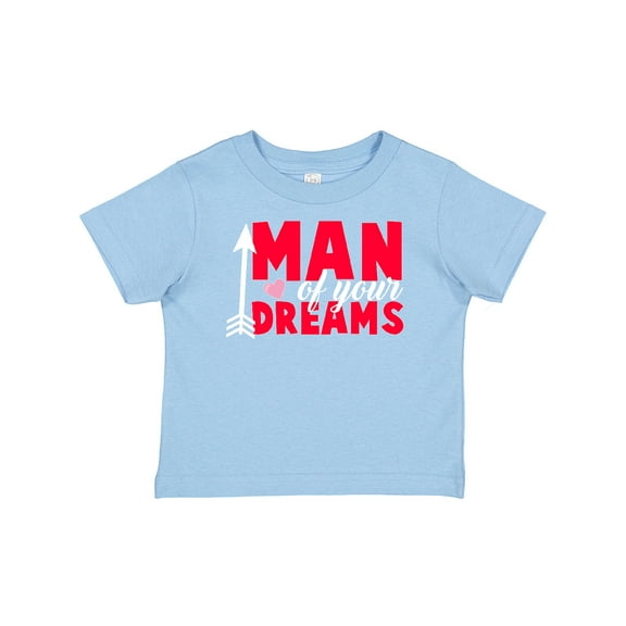 Inktastic Valentine's Day Man of Your Dreams with a Heart and Arrow Boys or Girls Baby T-Shirt