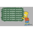 thumbnail image 2 of Men's The Simpsons Bart Chalkboard  Pull Over Hoodie Athletic Heather 2X Large, 2 of 4
