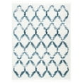 thumbnail image 2 of SAFAVIEH Berber Fringe Amable Geometric Shag Area Rug, Cream/Blue, 9'10" x 14', 2 of 11