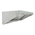thumbnail image 3 of HOODMART 8’ Concession Trailer Hood for Food Truck | UL and NSF Listed | Commercial Range Hood with Baffle Style Filters and Grease Cup | Stainless Steel Kitchen Equipment, 3 of 5