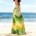 thumbnail image 6 of Mesh Cover Up Pants for Women High Waisted Sheer Wide Leg Beach Trousers Abstract Print See Through Loose Swimsuit Coverups for Pool, 6 of 7