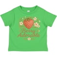 thumbnail image 3 of Inktastic Berry Adorable Strawberry Floral Design Boys or Girls Toddler T-Shirt, 3 of 5