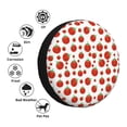 thumbnail image 4 of Naloa Hand Drawn Tomatoes PVC Leather Spare Tire Wheel Cover for Car Truck SUV Camper Trailer Universal Fit many size16 inch, 4 of 6