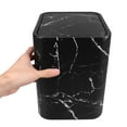 thumbnail image 3 of Marble Trash Can Kitchen Plastic Office Trash Can Farmhouse Trash Bin Bathroom Trash Can Outdoor Waste Container Garbage Can Container, 3 of 8