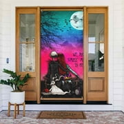 The Nightmare Before Christmas Love Door Cover Decorated Banner Tapestry Home Decoration Holiday Party Supplies Door Banner Porch Sign Banner 72.8 x 35.4 Inch
