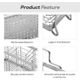 thumbnail image 2 of Utensil Holder Utensil Drying Rack Basket Holder with 3 Divided Compartments, Sturdy 304 Stainless Steel Rust Proof, 2 of 4
