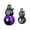 B264, variant on WUXICHEN Gourd Shape Lighter, Transparent Windproof Refillable Butane Torch, Cute Luminous Lighter for Gift or Collection, B