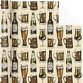 thumbnail image 2 of WRAPAHOLIC Beer Wrapping Paper Roll - Mini 17 Inch x 16.5 Feet Glass Mug and Bottles Paper, Perfect for Men Birthday, Party, Father's Day, 2 of 4