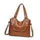 thumbnail image 4 of Bolso de hombro para mujer, suave, de piel sintética, elegante, para teléfono, cosméticos y viajes. Marrón, 4 of 8