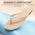 thumbnail image 3 of Flip Flops for Women Thong Flat Sandals Lightweight Minimalist Non-Slip Memory Foam Sole Open Toe Casual Vacation Daily Essentials Classic Beach Slippers, 3 of 7