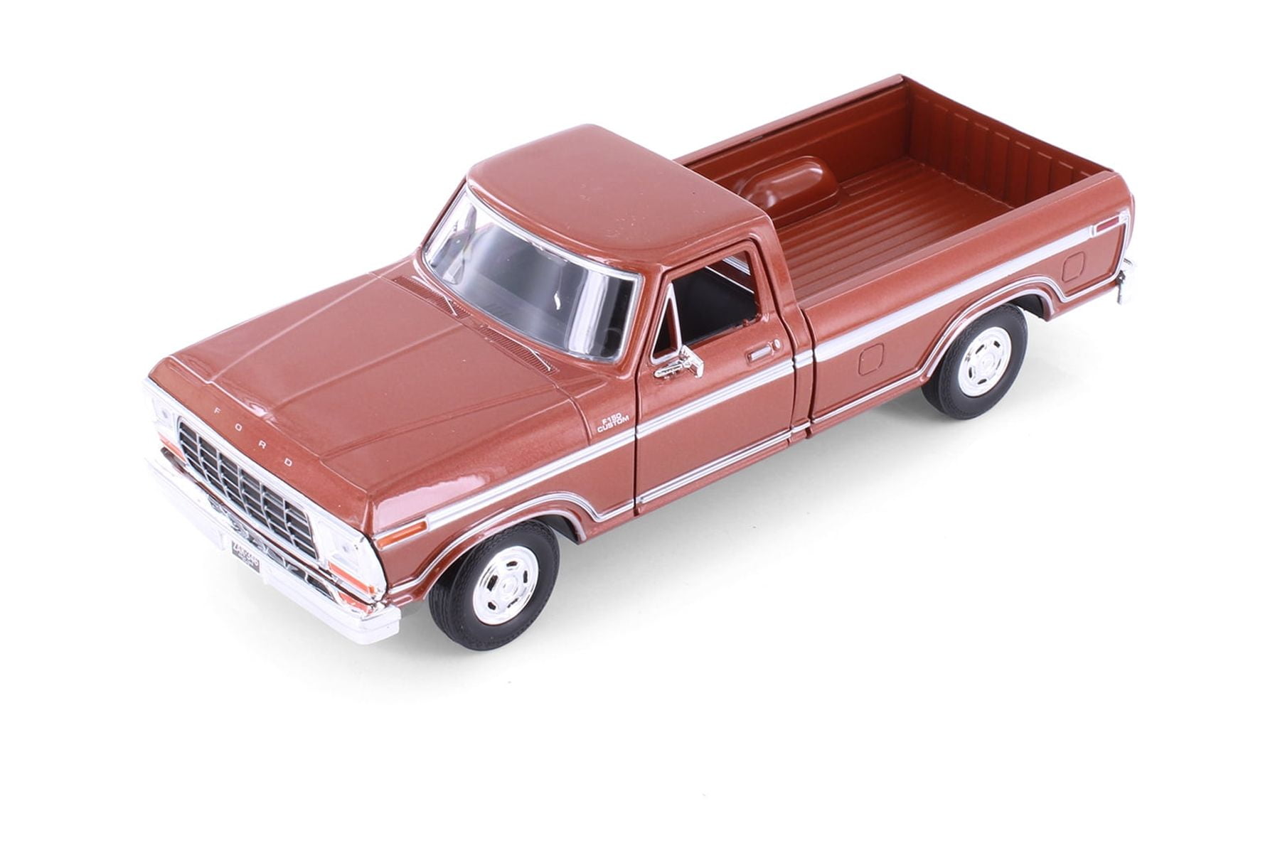 1979 Ford F-150 Custom Pickup, Blue - Showcasts 71346D - 1/24 Scale Set of 4 Diecast Model Cars