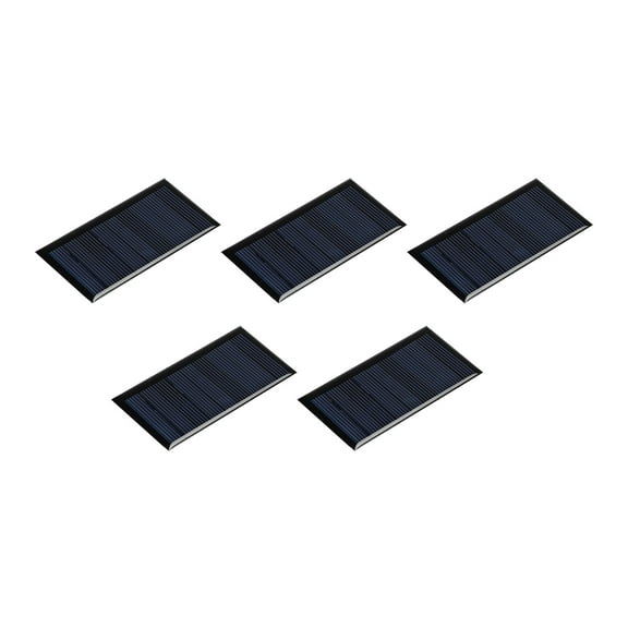Mini Solar Panel Cell 4.5V 80mA 0.36W 77.5mm x 40.5mm for DIY Project Pack of 5