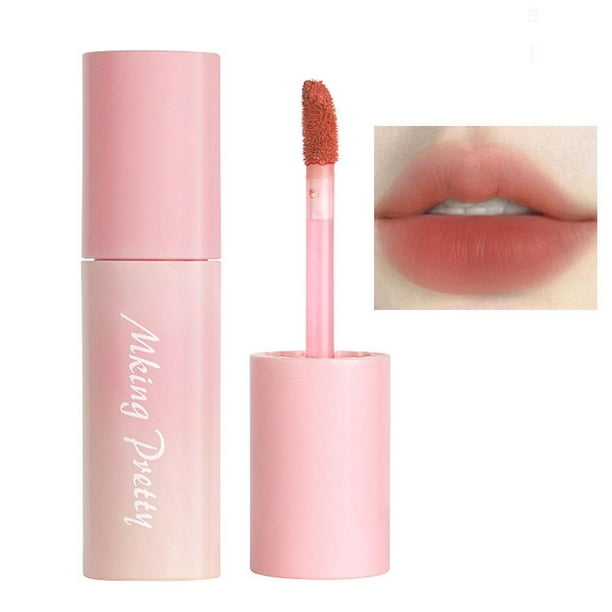 LUVCLS Brillo de labios mate aterciopelado Paintball, resistente al agua, hidratante, no se decolora, color nude L