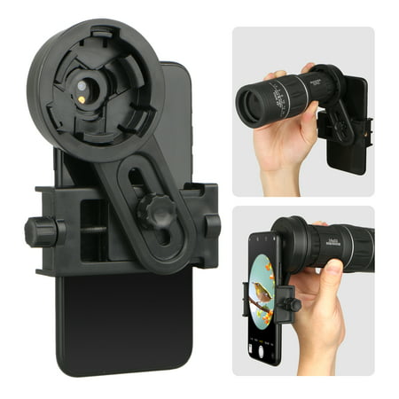 TSV Universal Cell Phone Adapter Mount - Compatible Binocular Monocular Spotting Scope Telescope Microscope-Fits almost all Smartphone on the (Best Rated Smartphone On The Market)