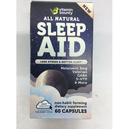 Get Your Sleep™ Natural Sleep Aid with 7 Natural, Herbal Ingredients & Melatonin, Non Habit Forming, Insomnia & Sleep Supplement (1 Pack)