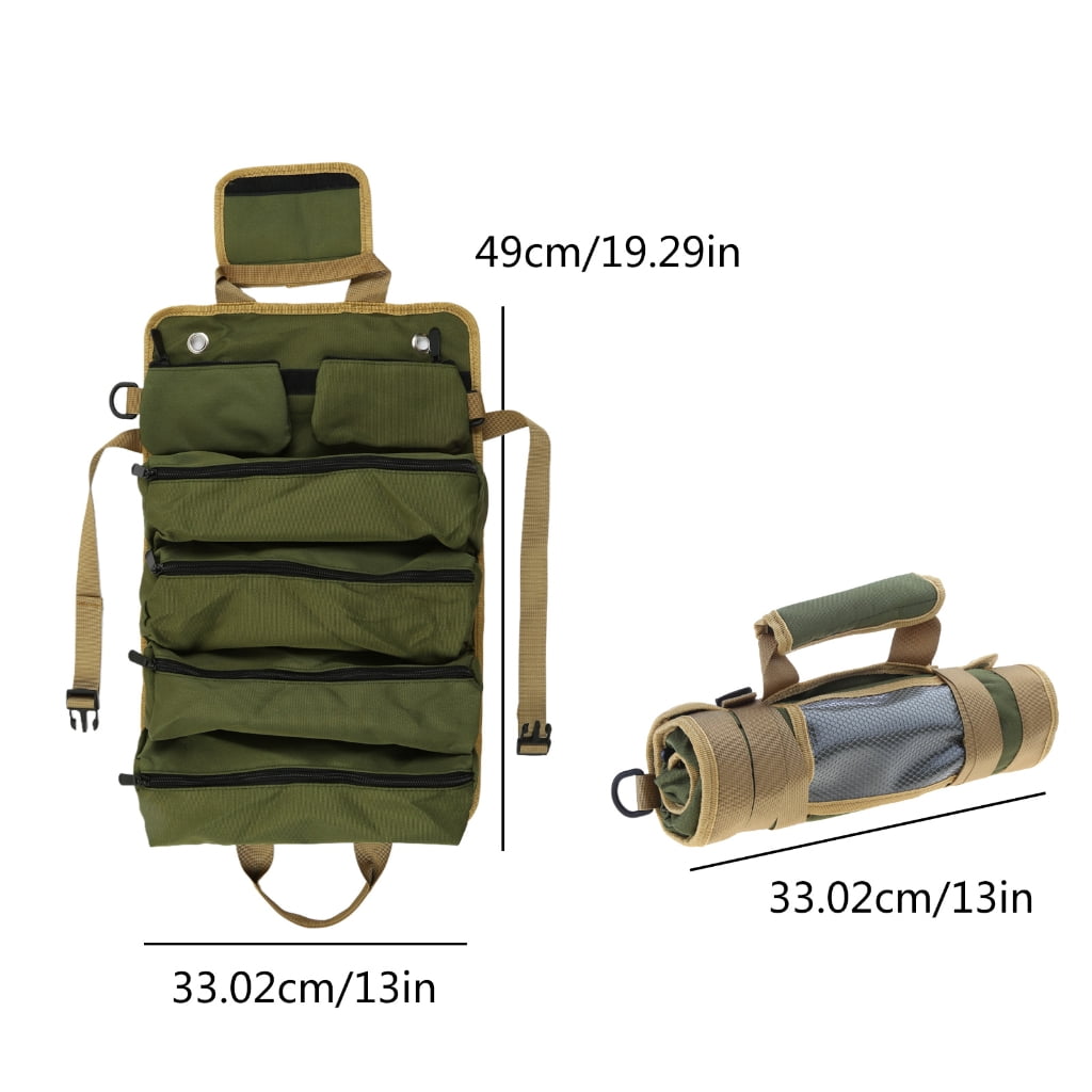 Hardware Tool Wrap Rolled Waterproof Storage Bag Pliers Wrench Organizer Bucket
