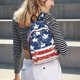 thumbnail image 5 of Disketp USA Colors Stripes1 Mochila de Lona Estampada, Mochila Escolar de Viaje Ligera para Estudiantes y Portátil-Small, 5 of 5