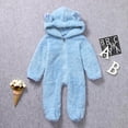 thumbnail image 6 of Mercatoo Baby Winter Outwear Jumpsuit Boy Warm Hooded Romper Coat and jacket Girls Bear Hoodies for 1 to 18 Months, 6 of 9