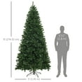 thumbnail image 3 of HOMCOM 6ft Artificial Christmas Tree with Auto Open, Steel Base, Green, 3 of 9