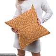 thumbnail image 4 of Ambesonne Italy Fabric by the Yard Upholstery, Fusilli from Italian Kitchen, 5 Yards, Burnt Sienna and Off White, 4 of 4