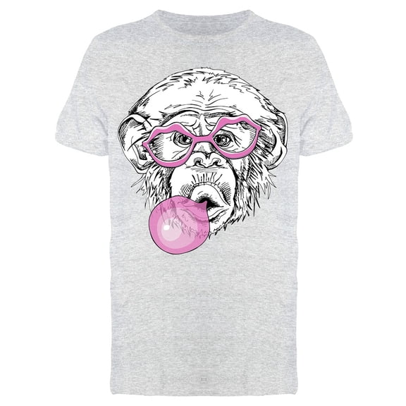 Funny Monkey Bubble Gum Tee Men's -Image by Shutterstock