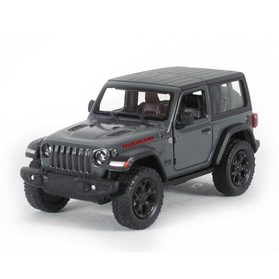 5" Die-cast: 2018 Jeep Wrangler Rubicon Hard Top (Grey) 1/34 Scale