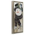thumbnail image 3 of Stupell Industries Rustic Winter Snowman Wink Fairy Tales & Fantasy Painting Brown Floater Framed Canvas Art Print Wall Art, 15 x 31, 3 of 9
