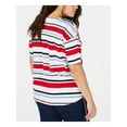 thumbnail image 2 of TOMMY HILFIGER Womens Red Striped Top Plus Size: 3X, 2 of 2