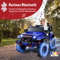 thumbnail image 4 of Kids House Carrito Montable Eléctrico para Niños TURBO, con Doble Puerta, Función de Balanceo, Control Remoto Bluetooth, USB MP3, Música y Luces LED, Motor Dual 12V, Inicio con Botón y Diseño Seguro, 4 of 8