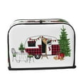 thumbnail image 2 of Daiia Vintage Buffalo Plaid Christmas Camper Pattern 2 slice Toaster Cover, Toaster Appliance Dust-proof Cover For Kitchen Small Appliance Dust Cover and Fingerprint Protection, 2 of 7