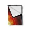 thumbnail image 2 of Earth Soft Flannel Fleece Throw Blanket, Hot Burning Earth Core Structure with Geological Vibrant 3D Style Image, Cozy Plush for Indoor and Outdoor Use, 70" x 90", Orange Black Blue, by Ambesonne, 2 of 6
