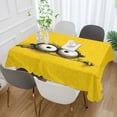 thumbnail image 3 of DEIARA Cartoon Square Tablecloth 60×120in Polyester Fabric Tablecloth Washable Dust Resistant Wrinkle Resistant, 3 of 9